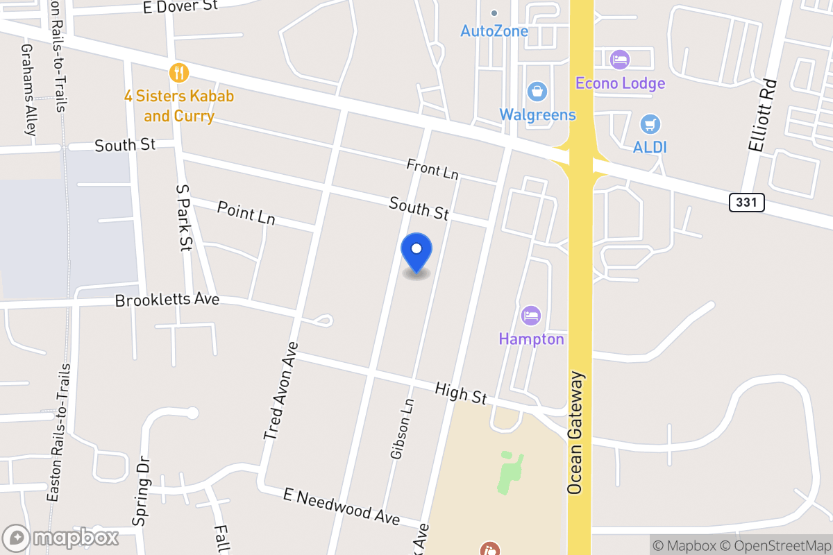 Map of 110 Prospect Ave, Easton