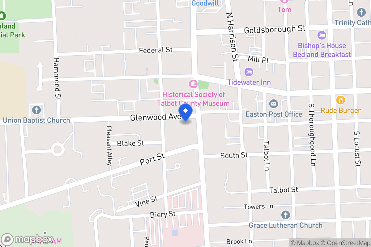 Map of 10 E Glenwood Ave, Easton