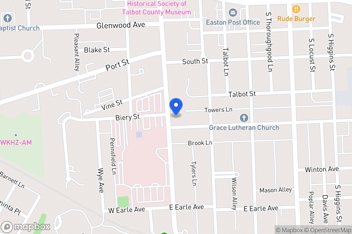 Map of 144 S Washington St, Easton