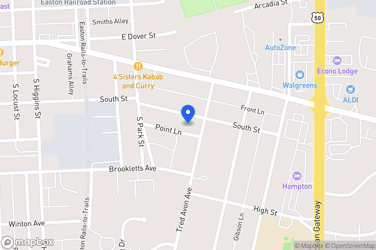 Map of 622 South St, Easton