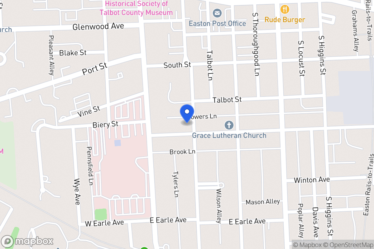 Map of 131 S Harrison St, Easton
