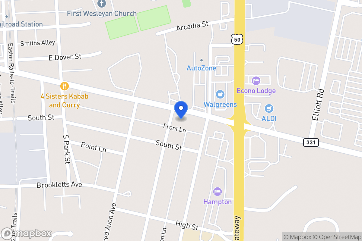 Map of 804 E Dover, Easton
