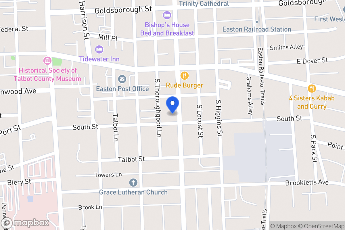 Map of 35 S Aurora St, Easton