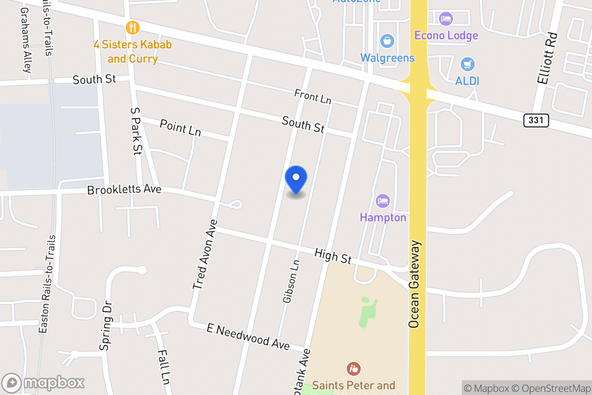 Map of 116 Prospect Ave, Easton