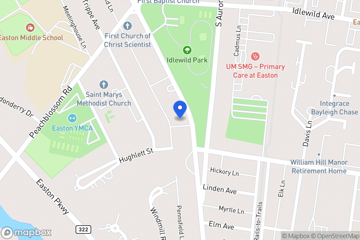 Map of 529 S Washington St, Easton