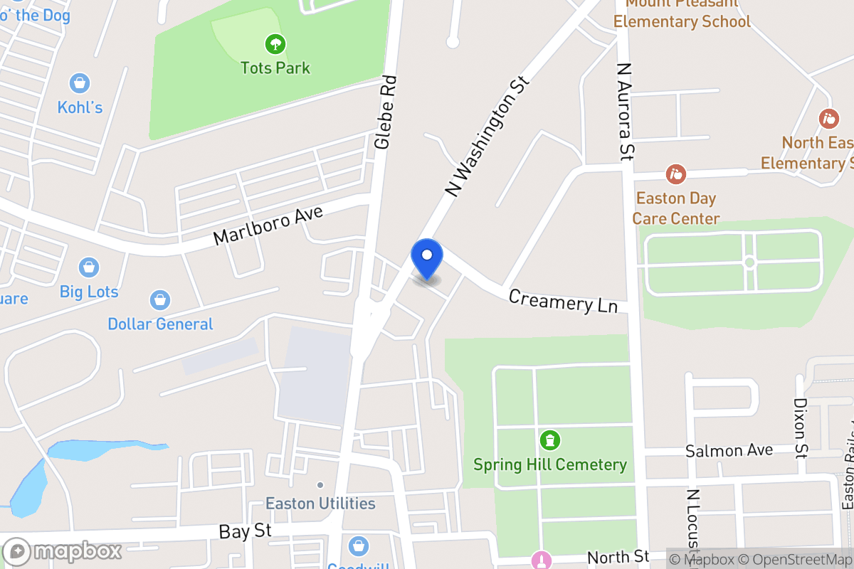 Map of 230 N Washington St, Easton