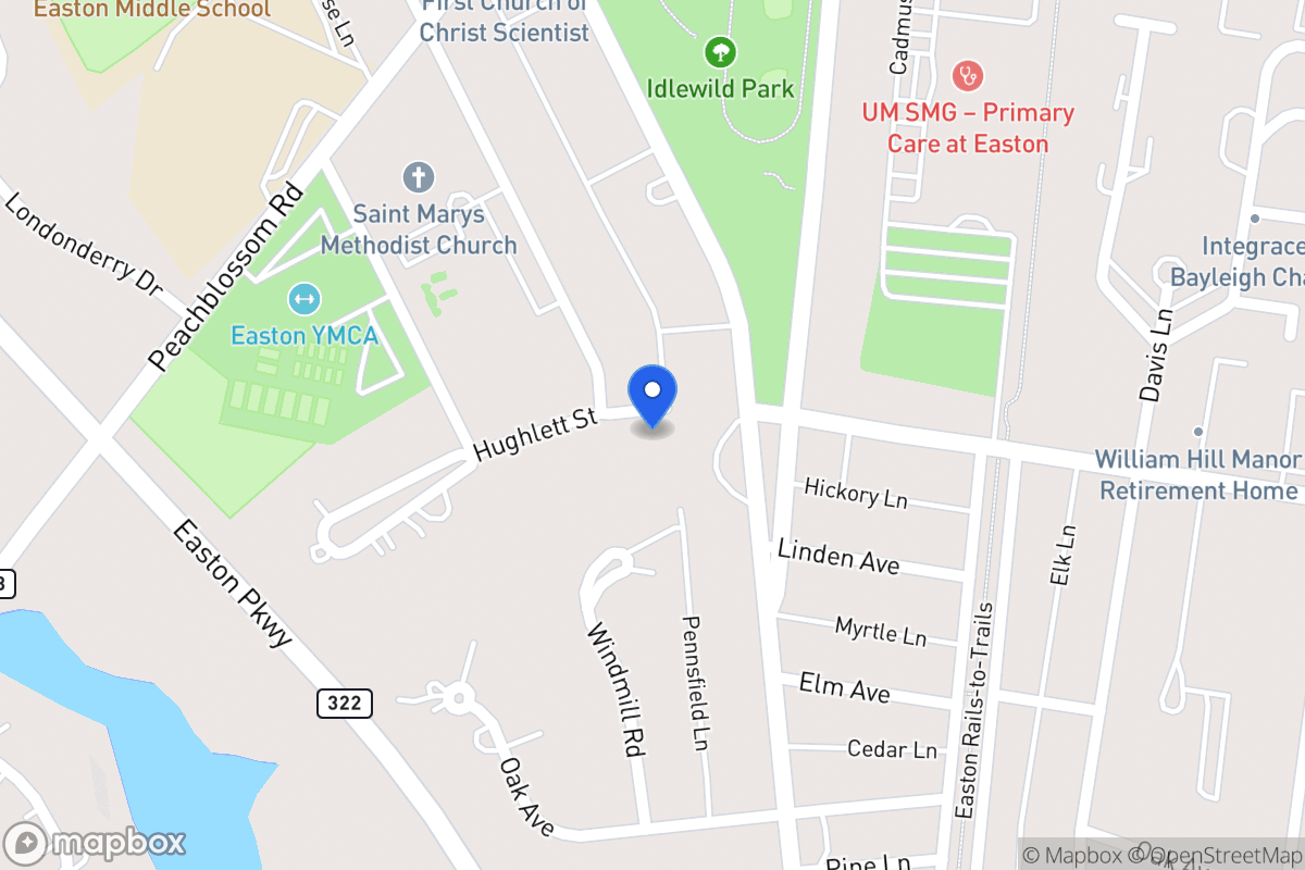 Map of 10 Hughlett St, Easton