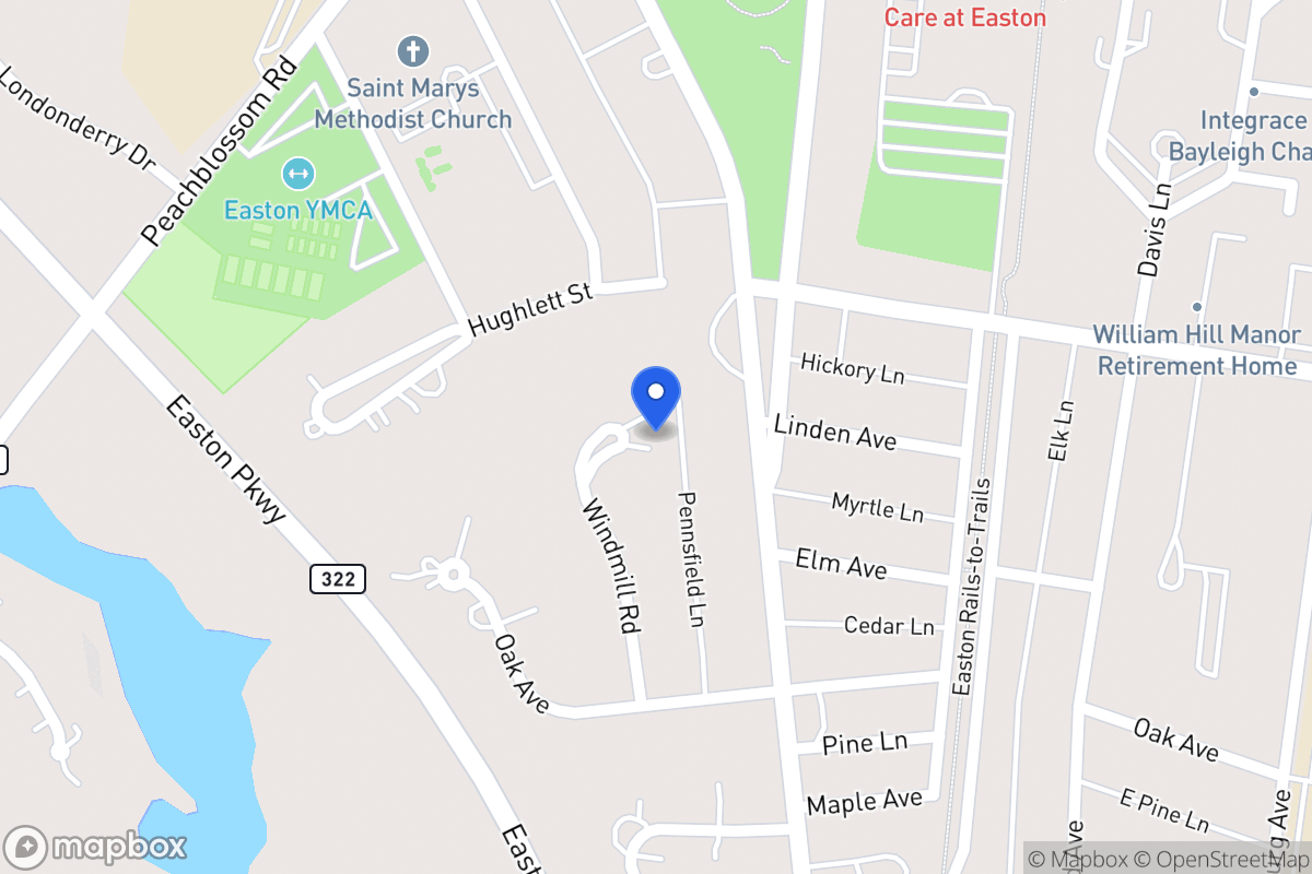Map of 602 Windmill Rd, Easton