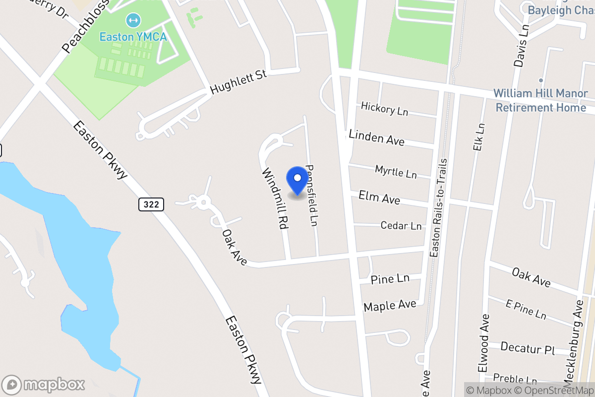 Map of 608 Windmill Rd, Easton