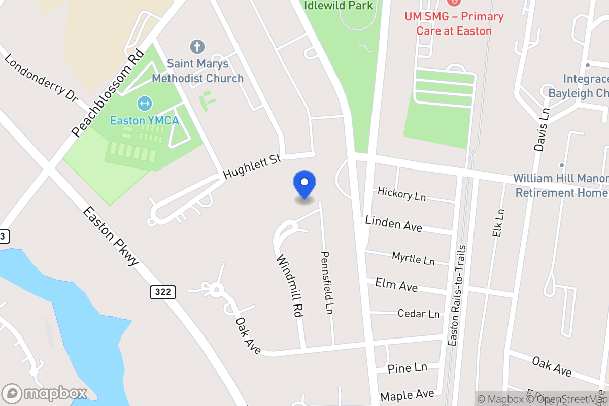 Map of 600 Windmill Rd, Easton