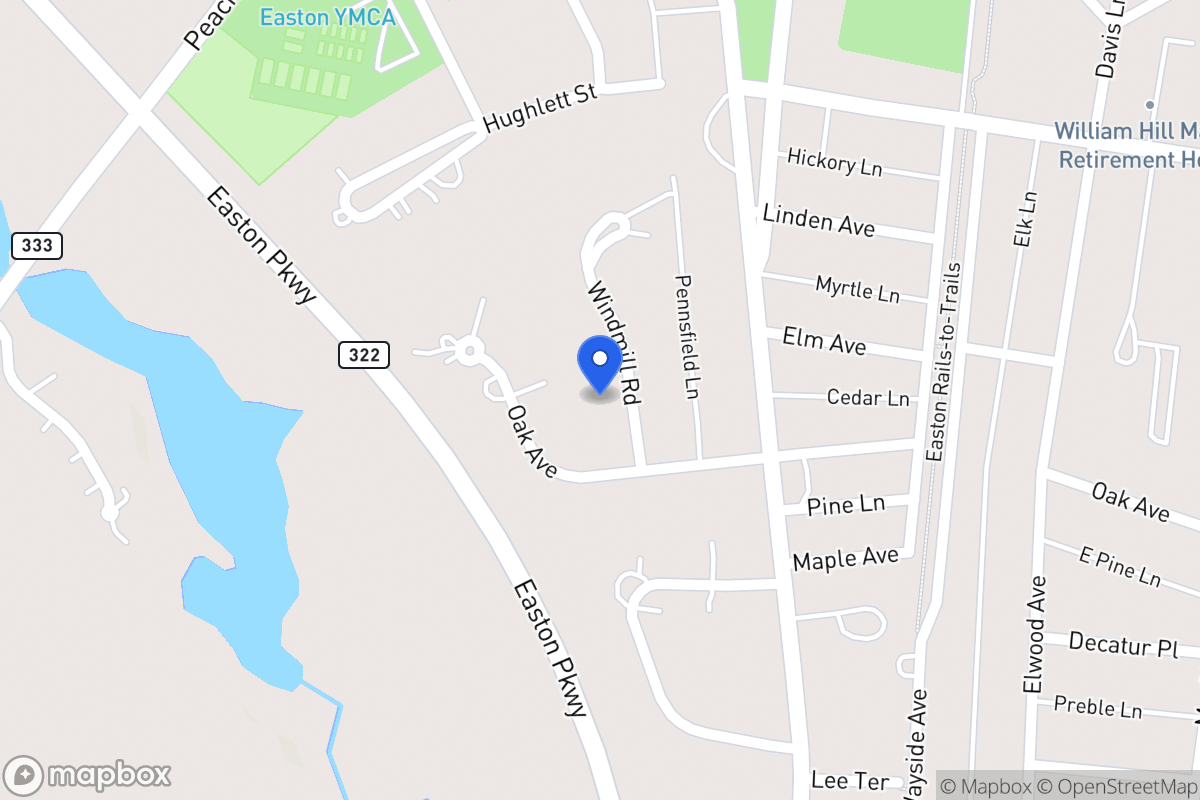 Map of 613 Windmill Rd, Easton