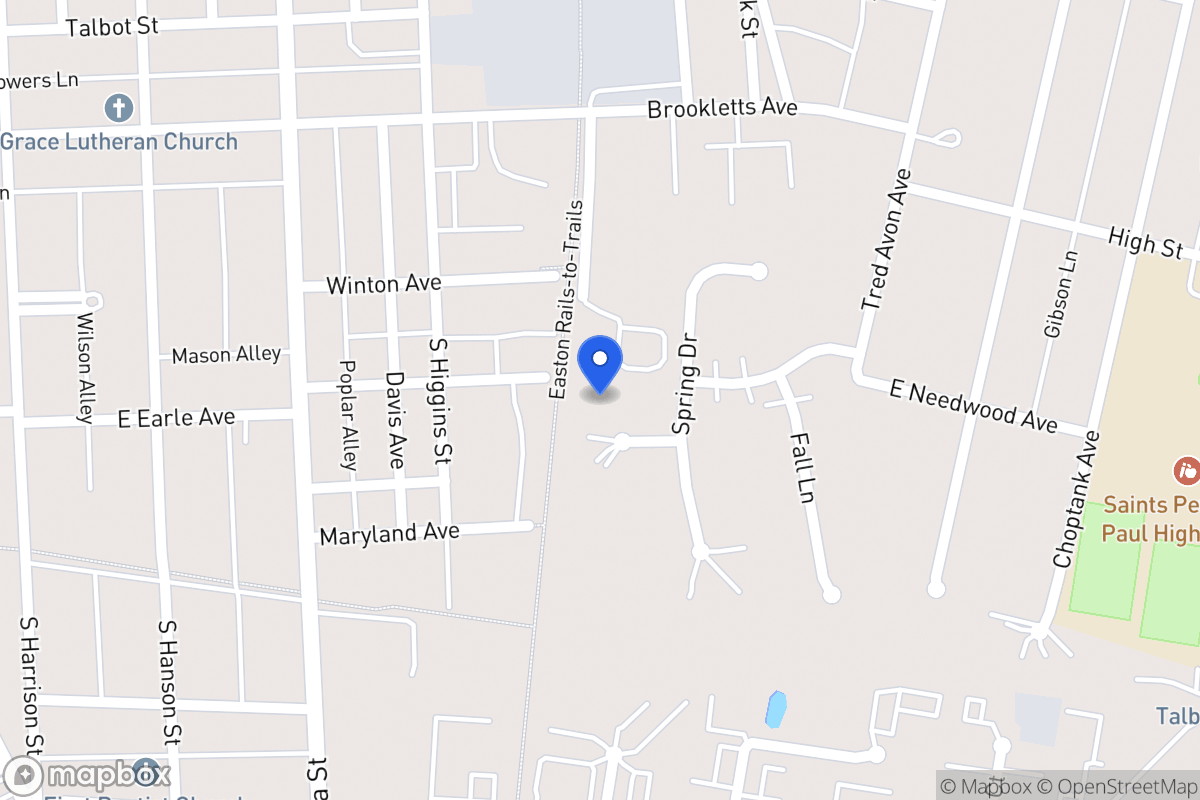 Map of 703 Summer Pl, Easton