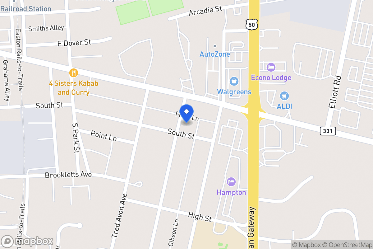 Map of 12 Prospect Ave, Easton