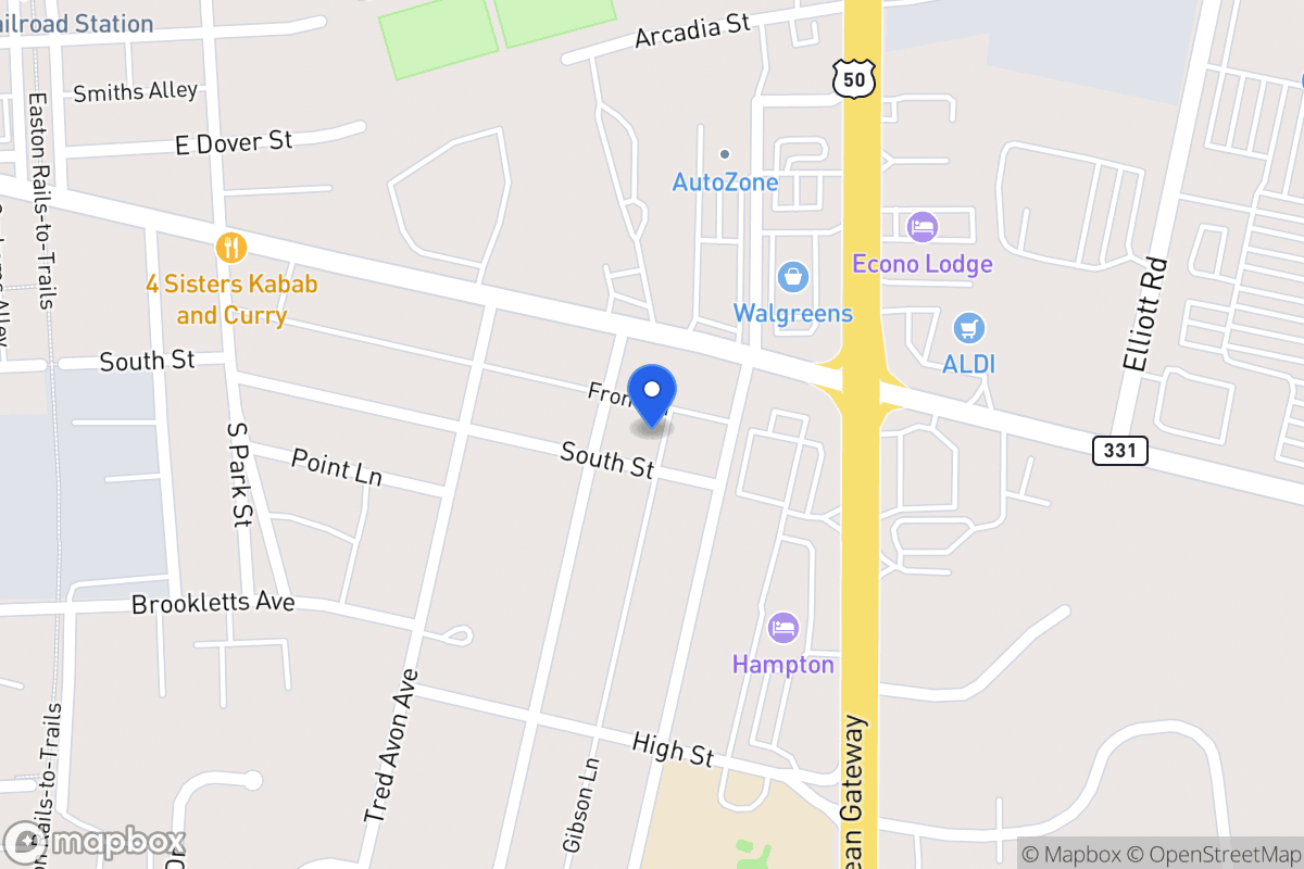 Map of 805 South St, Easton