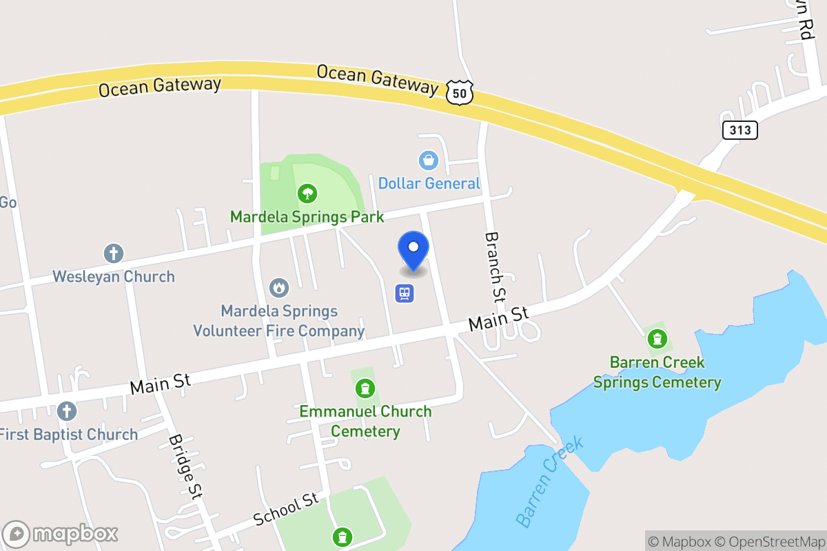 Map of 102 Bratten St, Mardela Springs