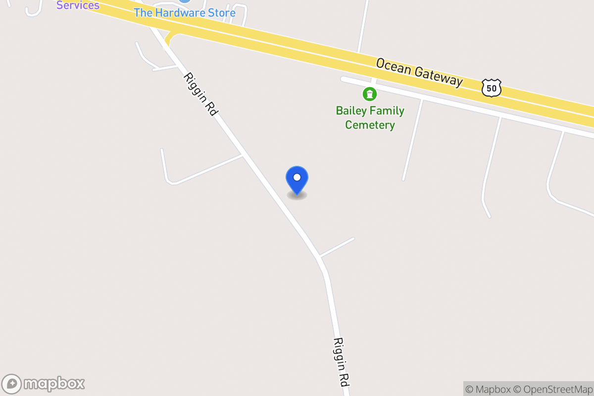 Map of 9455 Riggin Rd, Mardela Springs