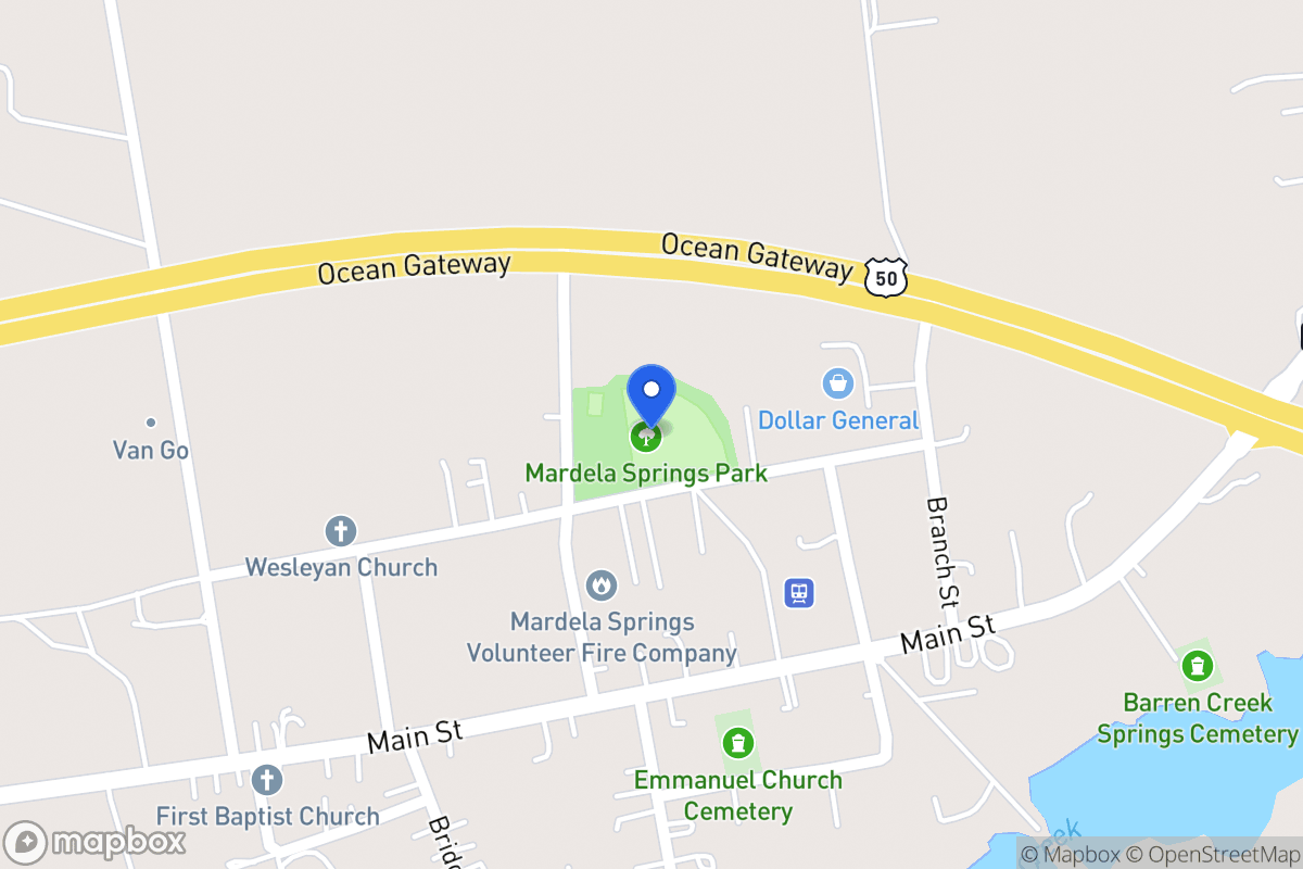 Map of 201 Station St, Mardela Springs