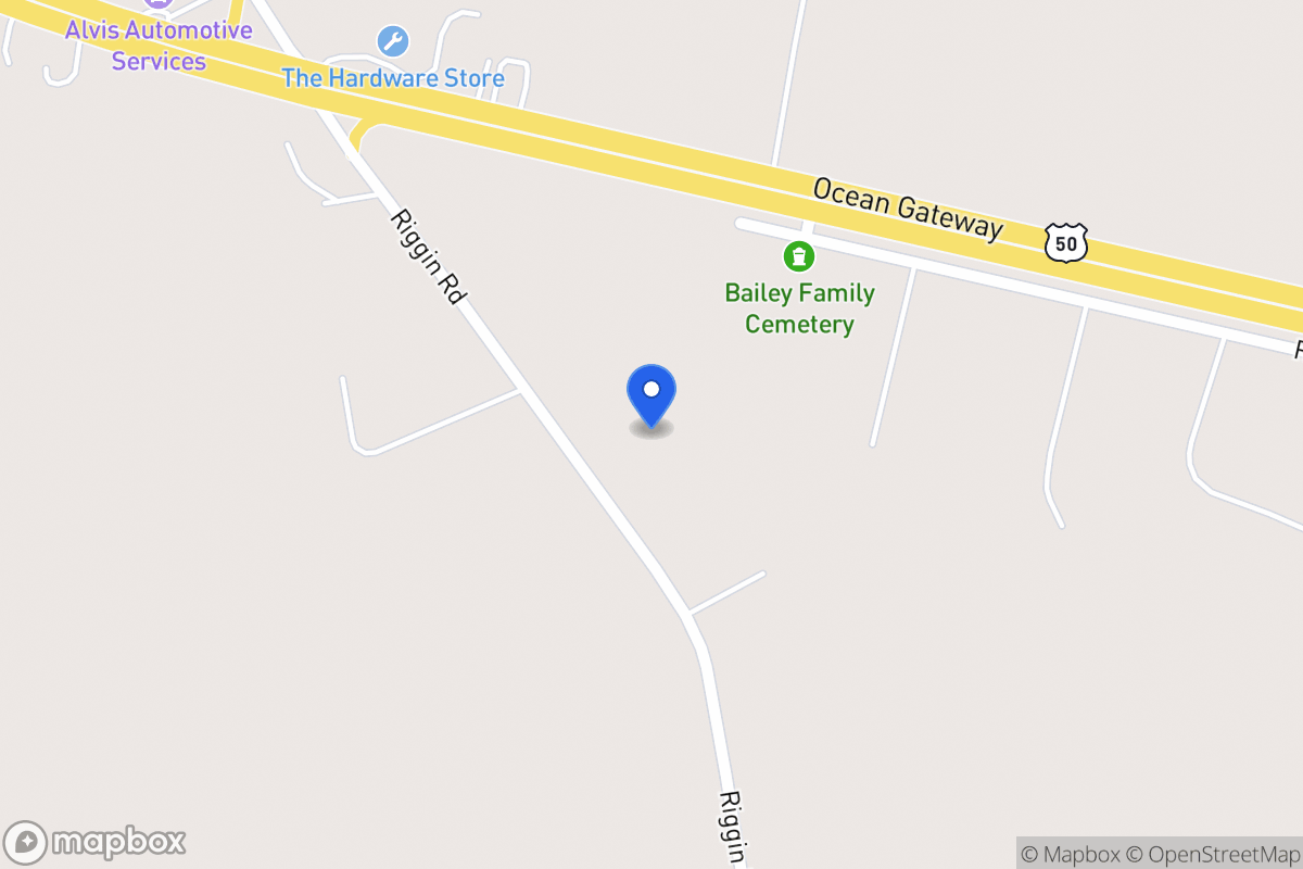 Map of 9487 Riggin Rd, Mardela Springs