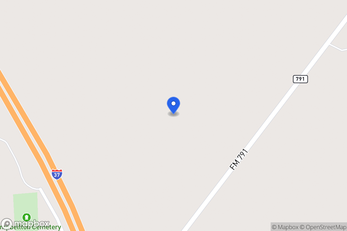 Map of E Fm 791 , , Tx