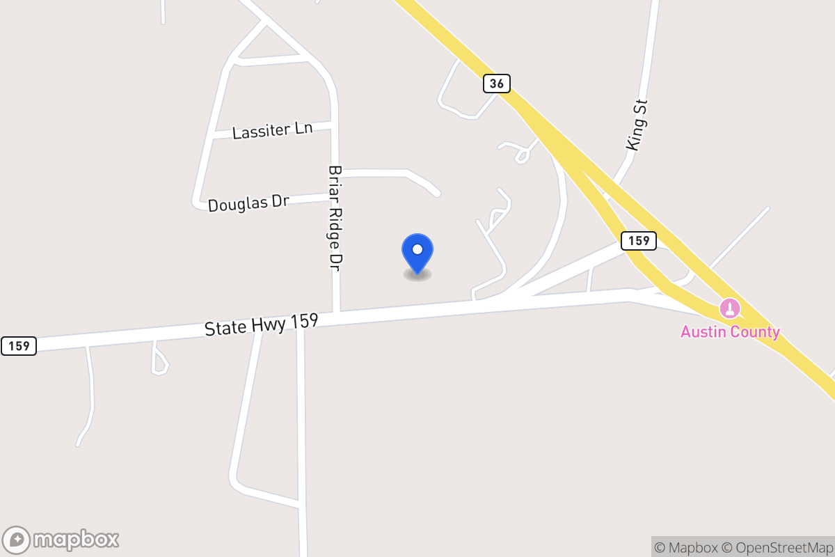 Map of 1512  Hwy 159 W , Bellville, Tx 77418, Bellville