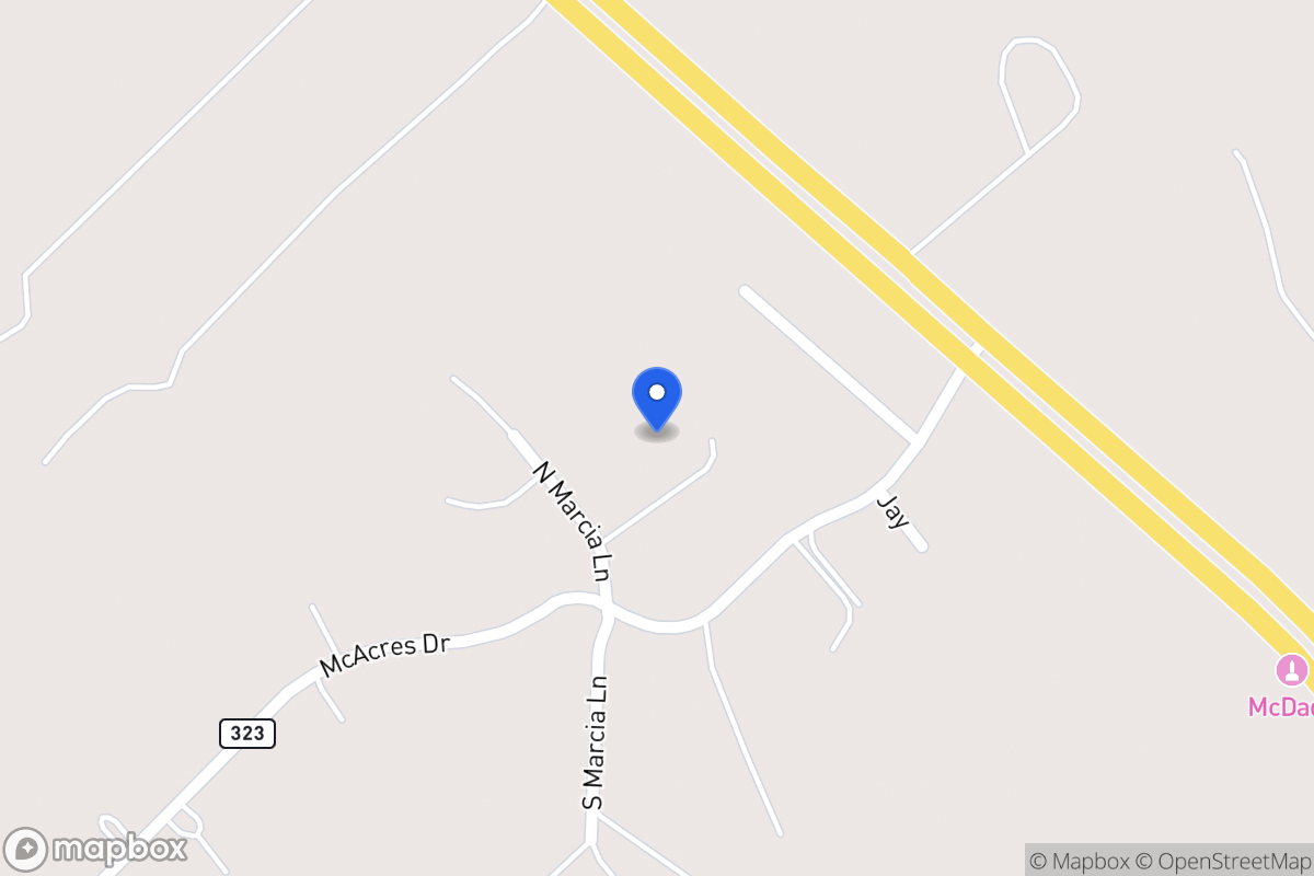 Map of 107 N Marcia Ln , Mcdade, Tx 78650, Mcdade