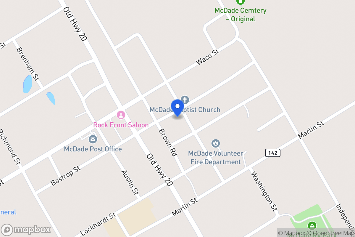 Map of 209  El Paso St , Mcdade, Tx 78650, Mcdade