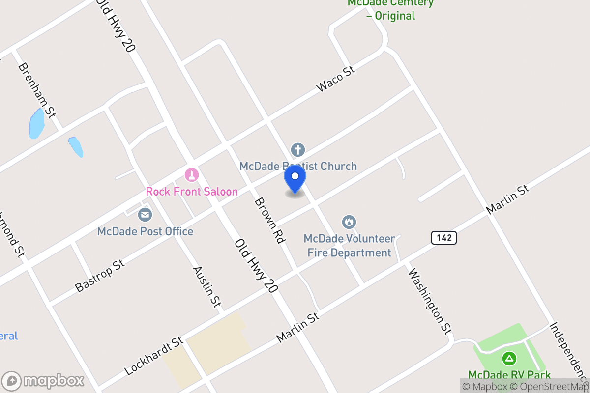 Map of 211  El Paso St , Mcdade, Tx 78650, Mcdade