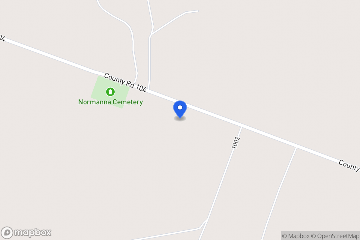 Map of 1317  Cr 104 , Normana, Tx 78142, Normana