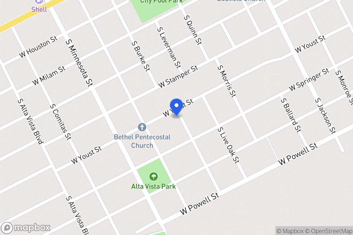 Map of 1001 W Youst , Beeville, Tx 78102, Beeville