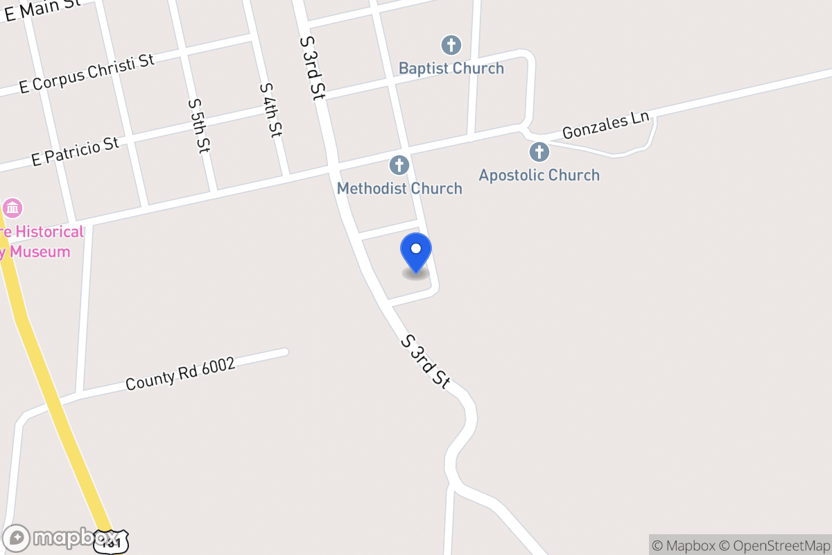 Map of 512 S 2nd St , Skidmore, Tx 78389, Skidmore
