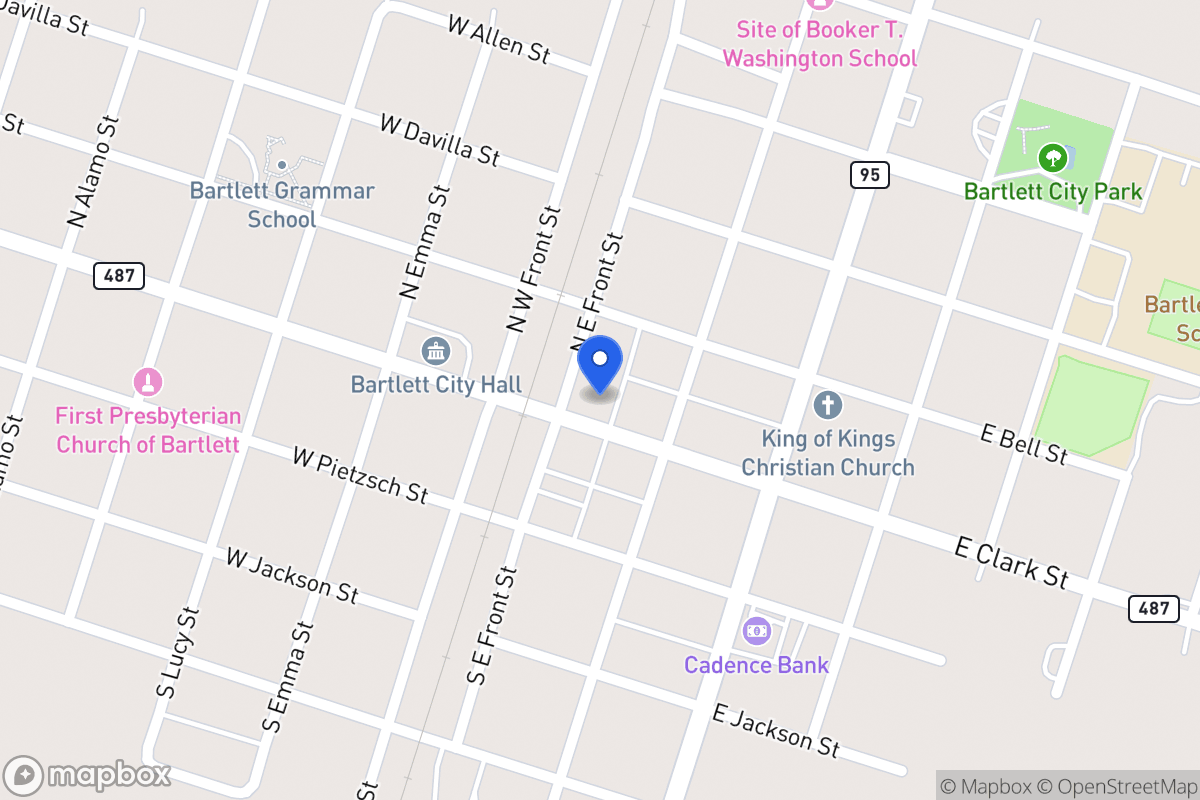 Map of 110 E Clark St, Bartlett, Tx 76511, Bartlett