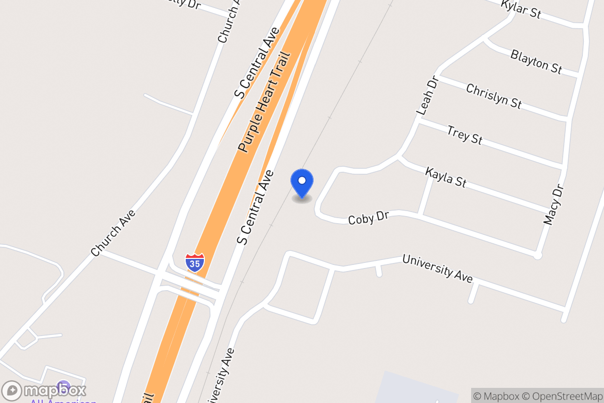 Map of 1112  Leah Dr, Troy, Tx 76579, Troy