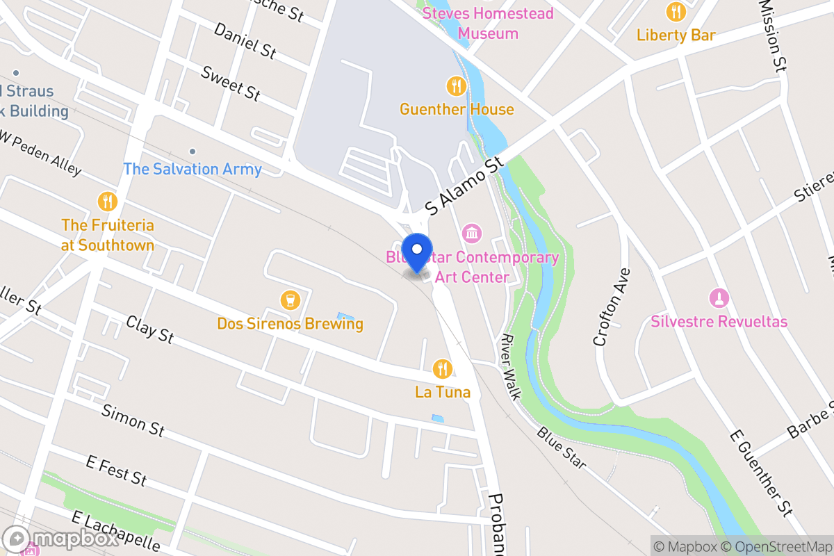 Map of 1518 S Alamo St
