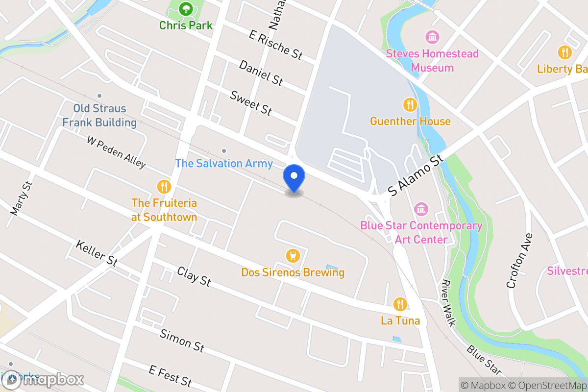 Map of S Flores St