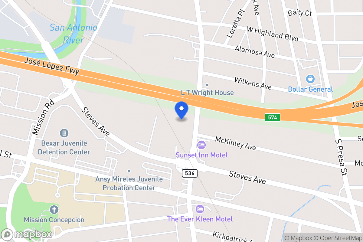 Map of 1001  Roosevelt Ave