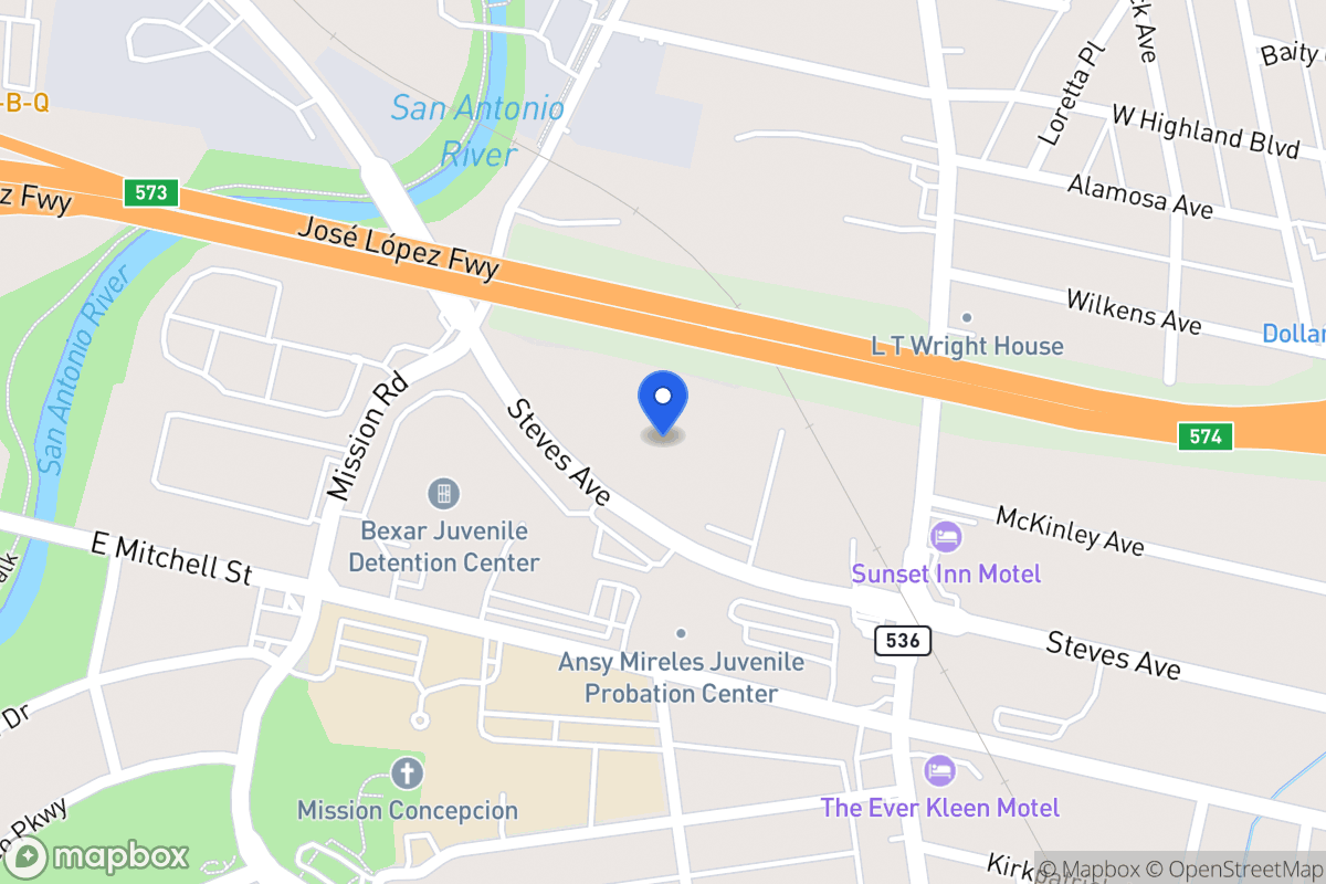 Map of 675  Steves Ave