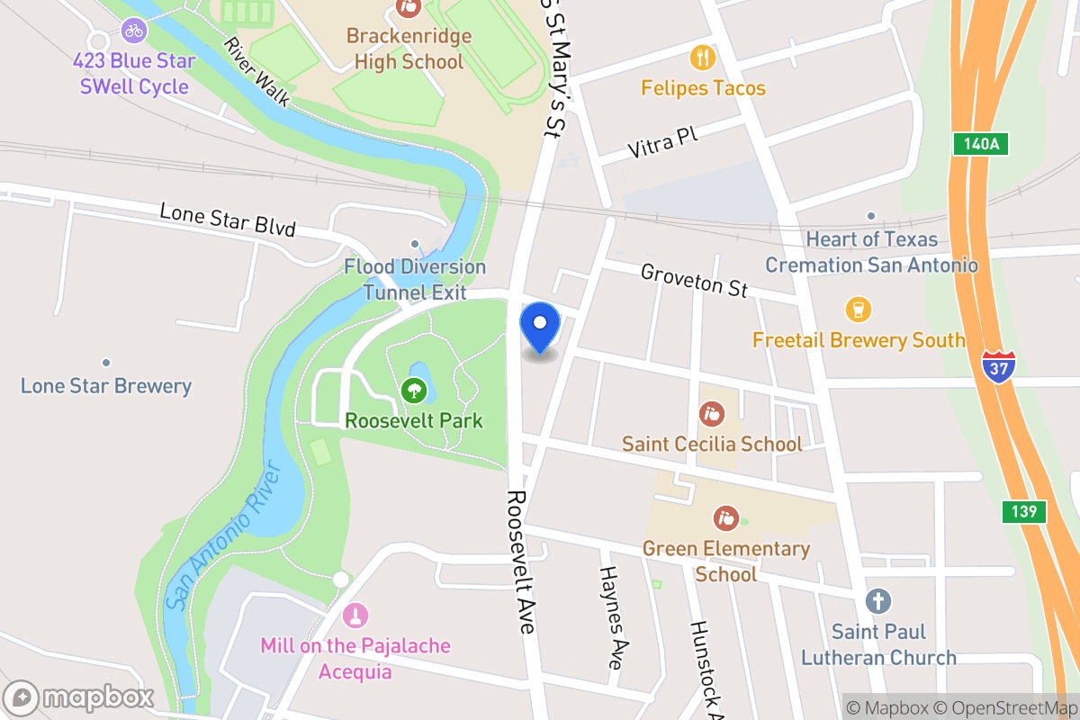 Map of 311  Roosevelt Ave