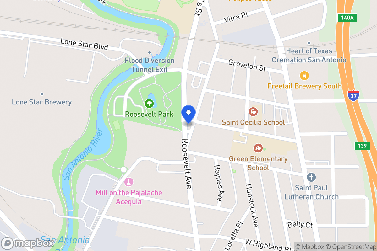 Map of Roosevelt Ave
