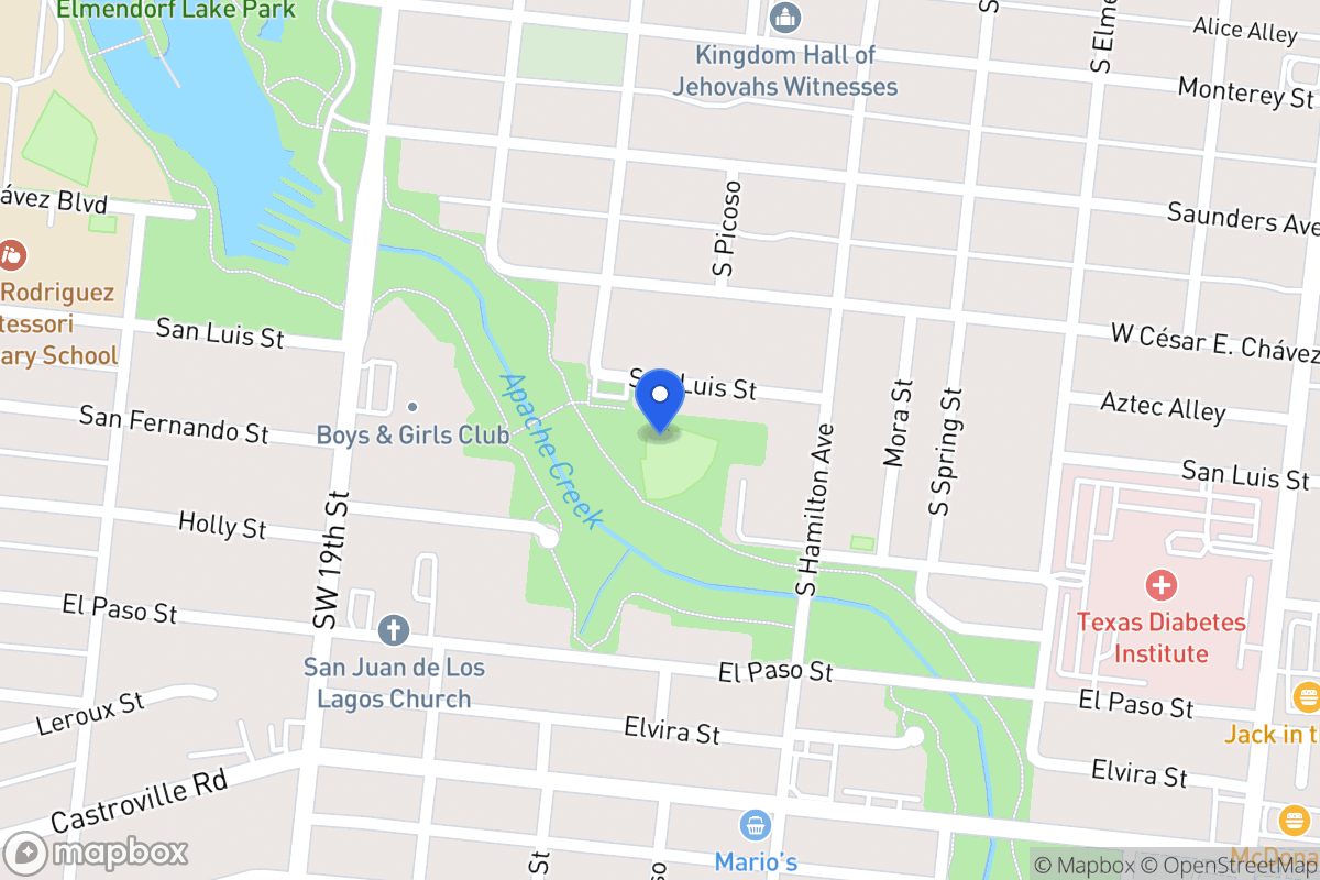 Map of S San Fernando St