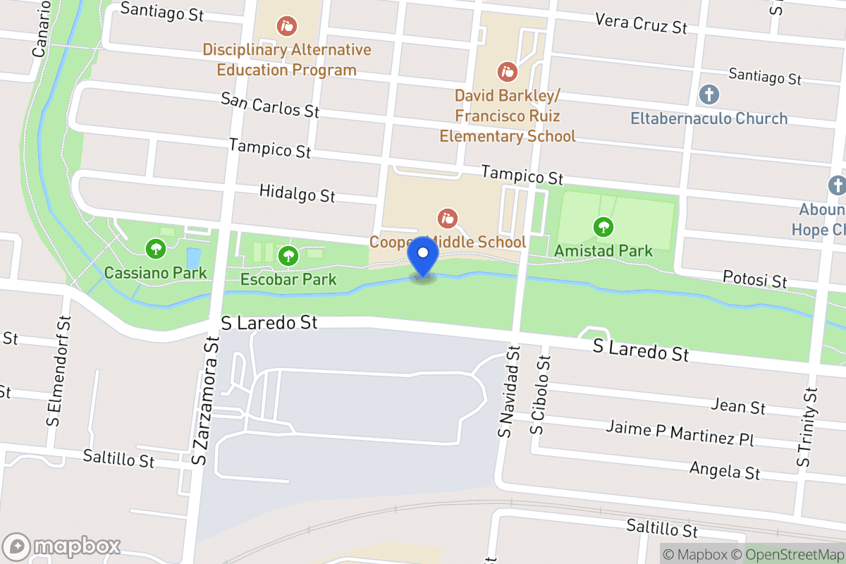 Map of N Laredo St