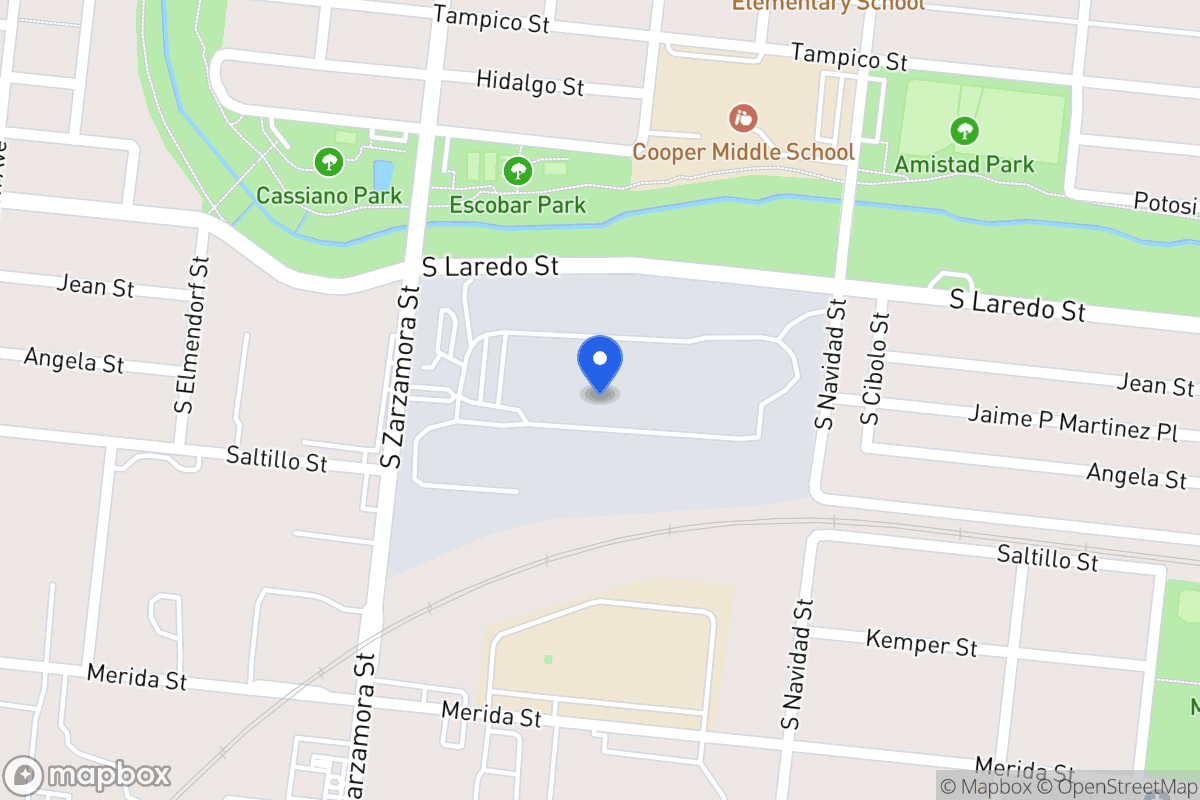 Map of 1500 S Zarzamora St