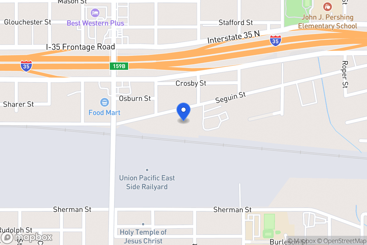 Map of 222  Seguin St