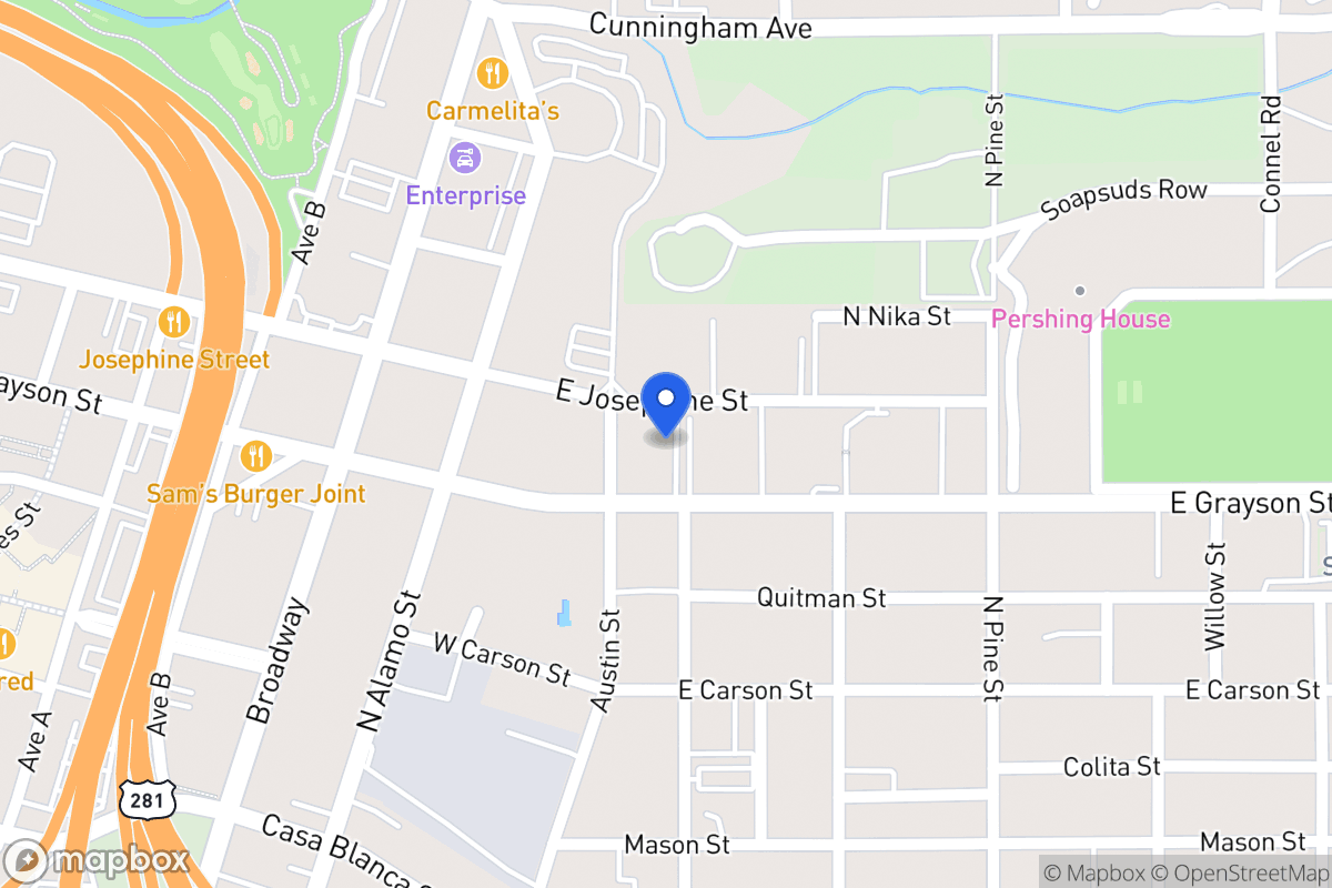Map of 714 E Josephine St