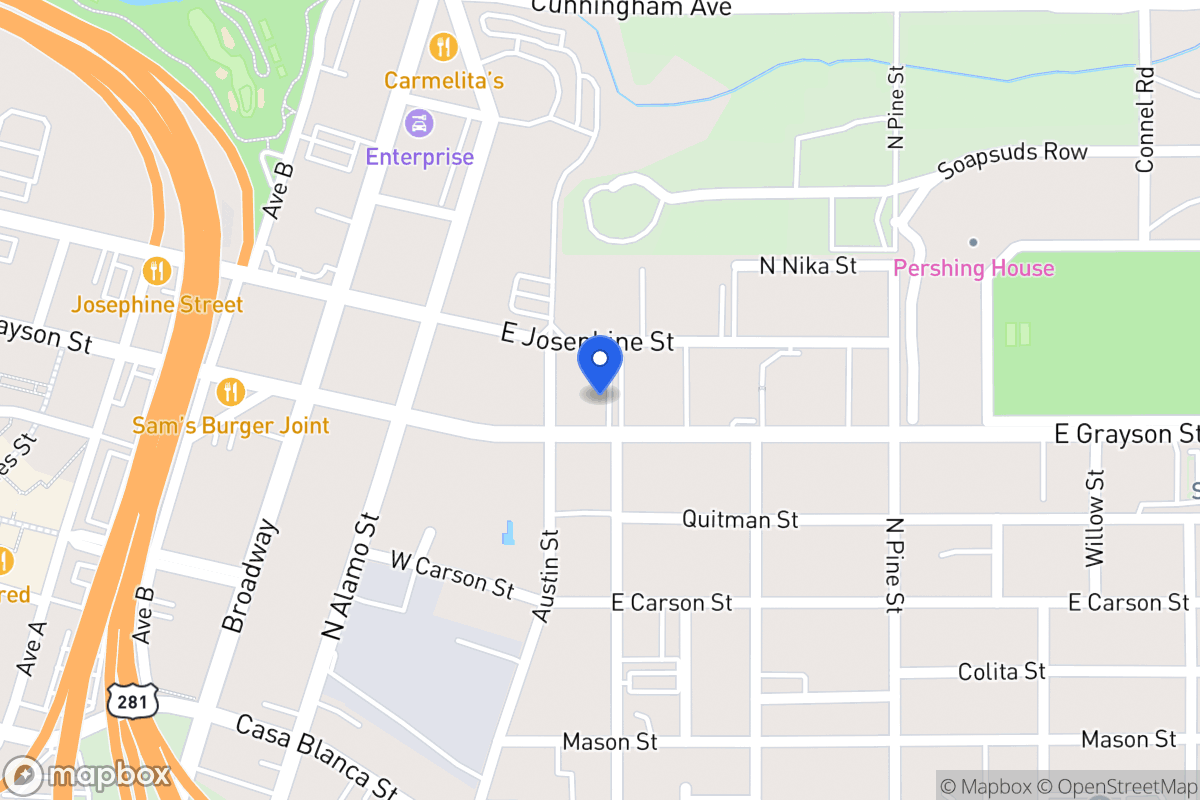 Map of 722 E Josephine St