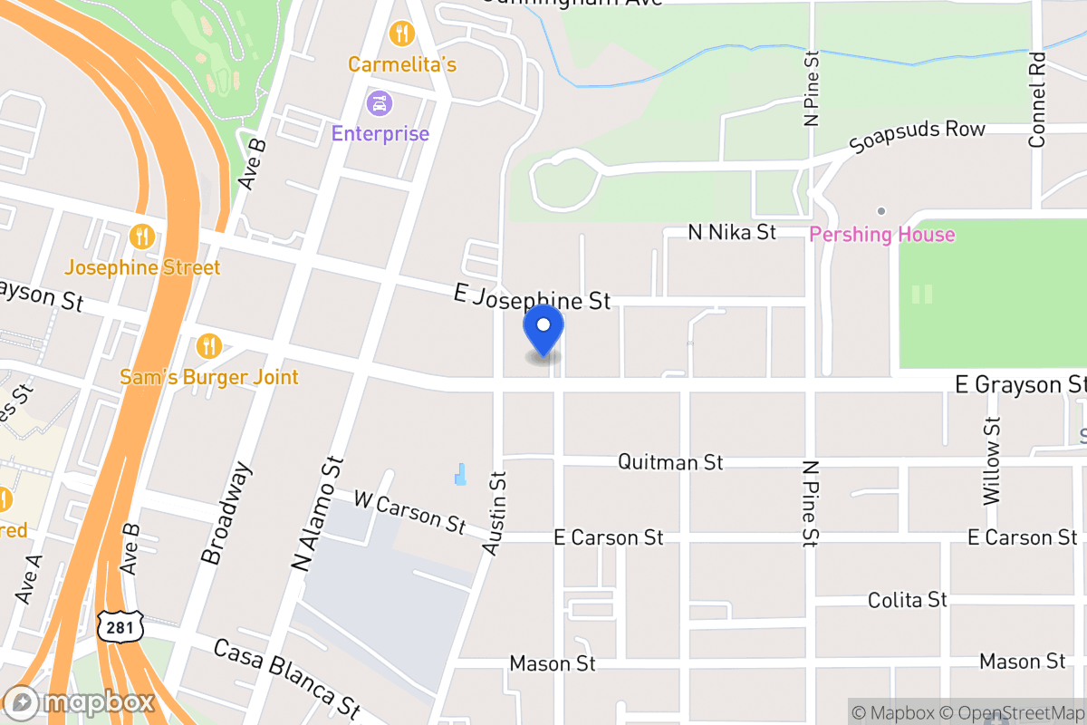 Map of 726 E Josephine St