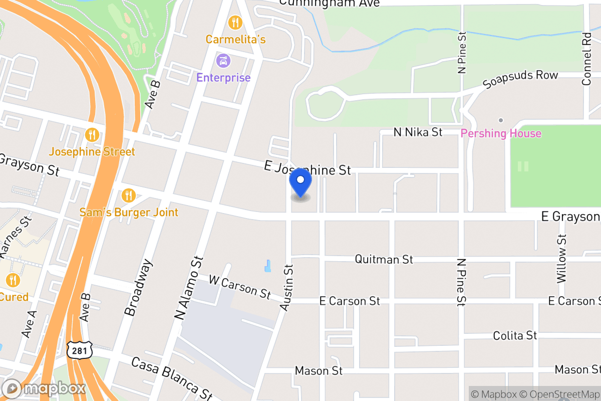 Map of 603 E Grayson St