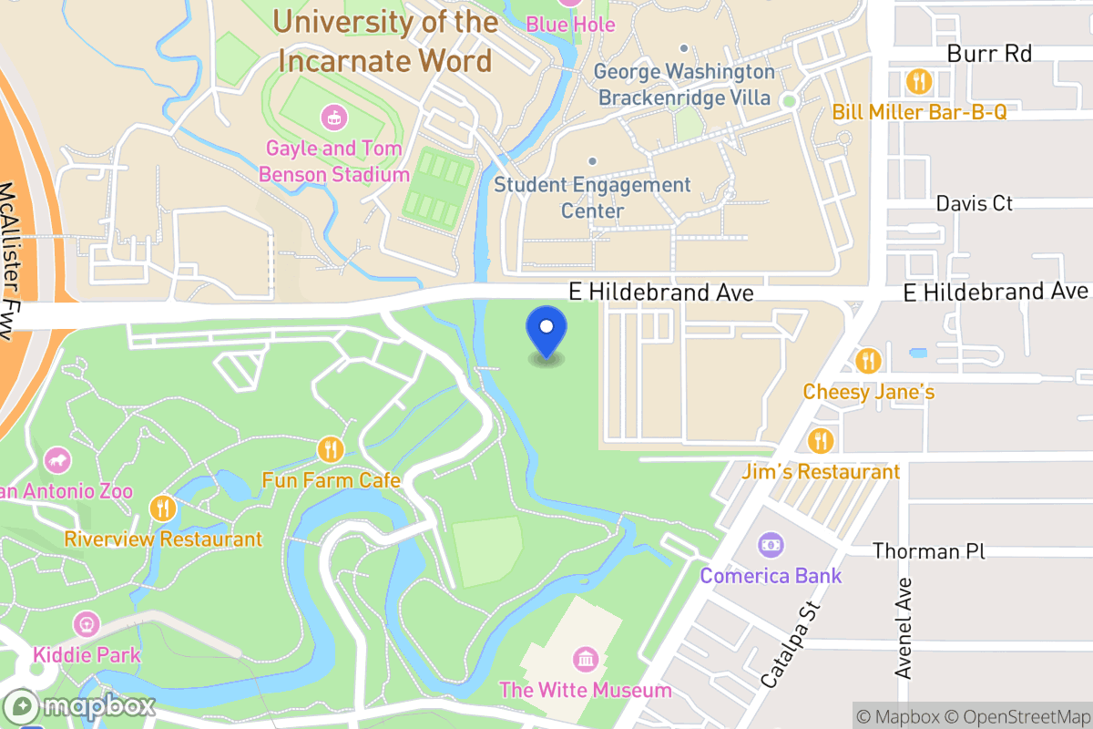 Map of E Hildebrand Ave