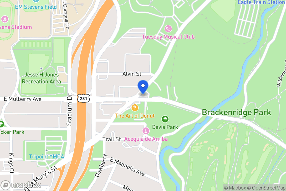 Map of 3502 N Saint Marys St