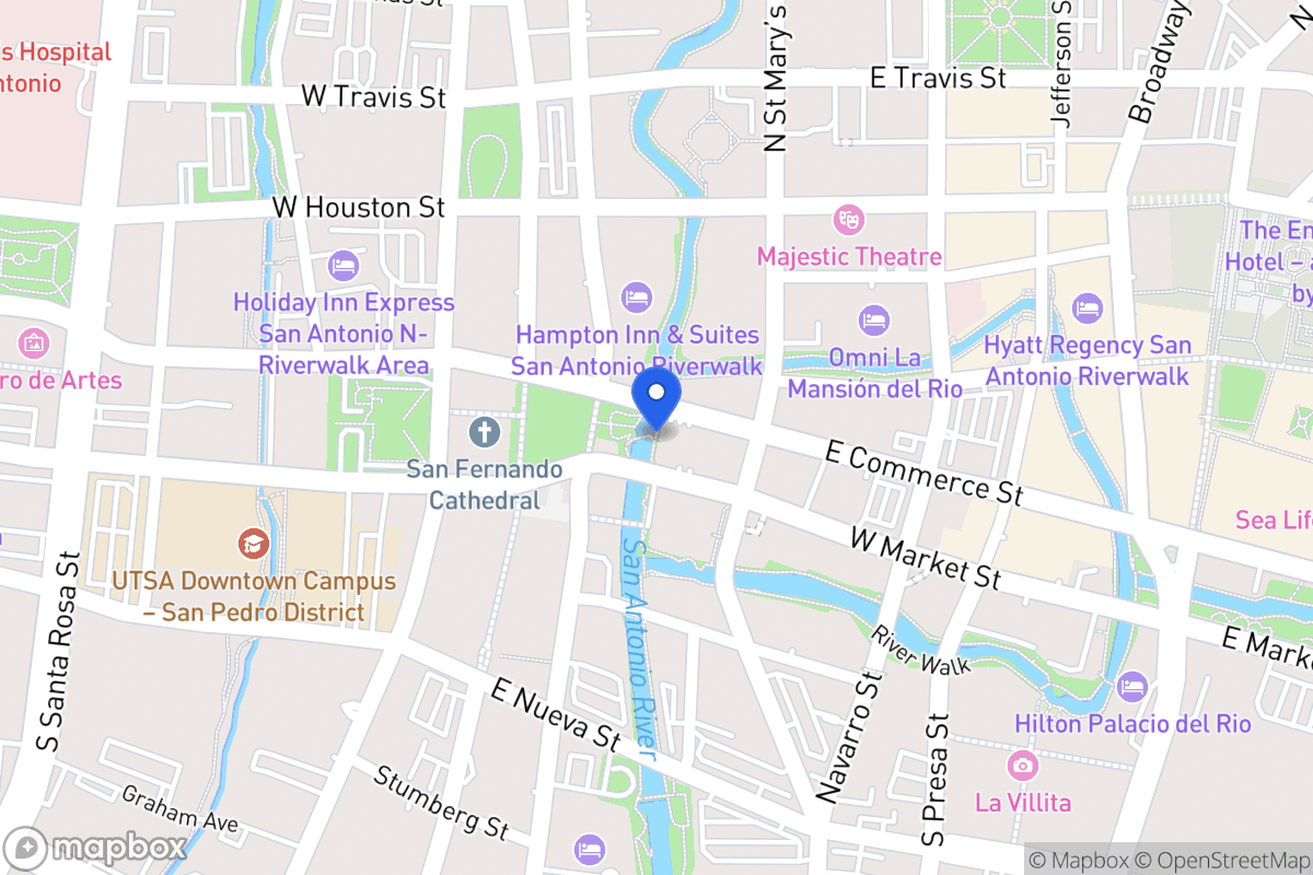 Map of W Commerce St