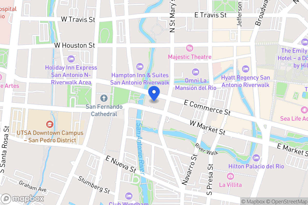 Map of 105 S Saint Marys St